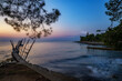 Sonnenuntergang am Strand in Savudria nähe Umag in Kroatien.