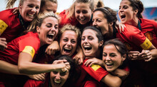 Spains Womens National Football Team Victory