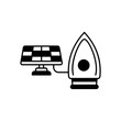© Design Linker - Solar with iron Vector Icon which can easily modify or edit