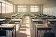 © Fotograf - Empty classroom at school.