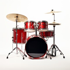 drum kit isolated on white