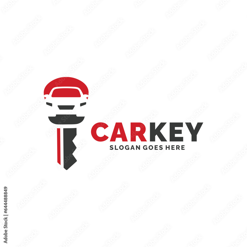 Car key logo design vector illustration