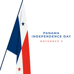 Poster - Panama Independence day banner design template