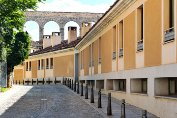 Sticker - Segovia city and medieval ancient Roman Aqueduct