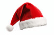 © ink drop - Festive Christmas santa hat isolated on a plain background