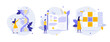 © AKrasov - Set of business characters vector illustration