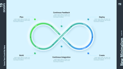 Neumorphic Vector Infographic Template