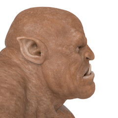 Wall Mural - ogre beasty id profile picture side view