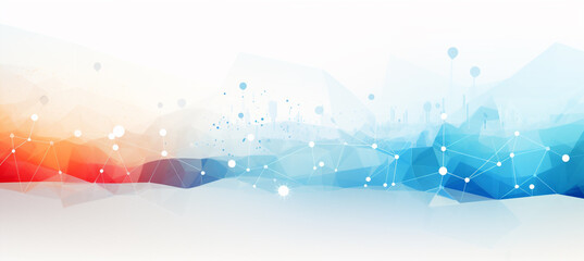 Abstract white background communication technology concept vector background