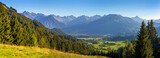 Fototapeta Krajobraz - Allgäu - Panorama - Aussicht - Alpen - Oberstdorf - Berge