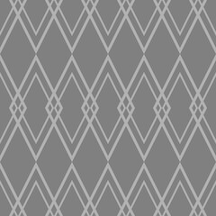 Wall Mural - Tile vector pattern with grey background wallpaper