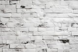 Fototapeta  - ceglasta ściana, biała cegła, tynk popękany zabarwiony