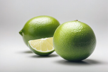 lime on a grey background