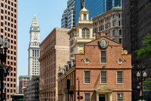 The Old State House At Washington Street, Boston, Massachusetts, USA 