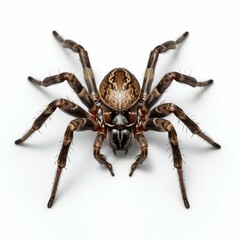 Spider Isolated on White Background. Generative ai