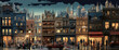 La Belle Époque Cityscape Illustration