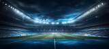 Fototapeta Sport - Soccer football stadium with floodlights