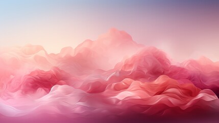 Wall Mural - an abstract pink backdrop with flowing lines. generative ai.