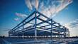 © visoot - Structure of steel for building under construction, industry factory concept.