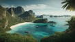 Elysian Isles A Paradise Unveiled. AI-generated