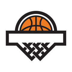 Basketball logo template icon design