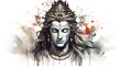 © Vijay - Hindu festival Maha Shivratri. Vector illustration Of Shivratri, Maha Shivratri with hindi massage om maha shivaya