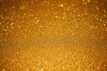 Wall Mural - Gold abstract bokeh glitter texture background, Generative AI