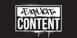 Explicit Content text in graffiti style. Graffiti text vector illustrations.