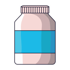 Poster - protein bottle icon