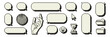 © gorozhinak - Pixel art dialogue box old computer aesthetics. Speech bubbles in the mood of 90's game. Vector 8-bit retro style illustration for card, social media, banner, stickers.
