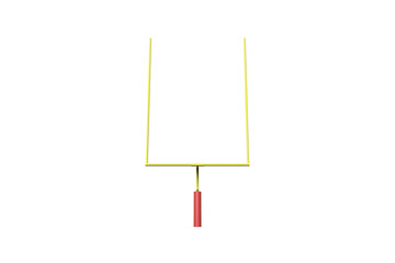 Wall Mural - Digital png illustration of american football goal post on transparent background