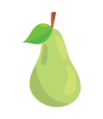 Wall Mural - pear fruit icon