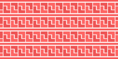 Vector geometric diagonal fabric seamless texture. Pink colour background.