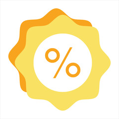 discount flat icon design style