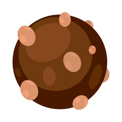 Poster - chocolate candy with nuts icon