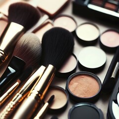 Canvas Print - Professional makeup tools