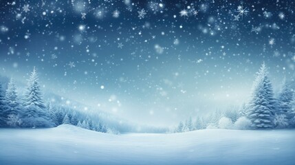 Wall Mural - Snow Background Christmas Concept