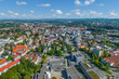 Ausblick auf Kempten, zentrale Stadt des Allgäus und eine der ältesten Städte Deutschlands
