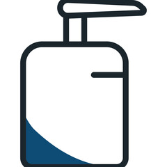 Poster - Hand Wash Icon in Line Art.