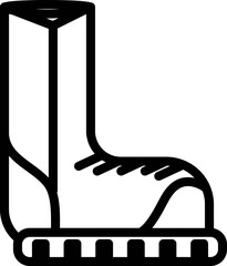 Wall Mural - Shoes or Boot icon in line art.