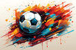 © prapann - Abstract Soccer layout design , football , background Illustration.