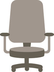 Sticker - Office Chair Icon Or Symbol In Gray Color.