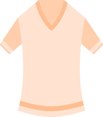 Canvas Print - T-Shirt Icon In Orange Color.