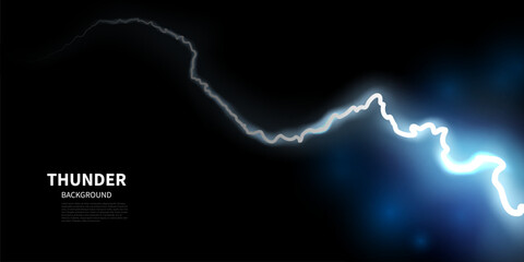 Wall Mural - lightning light effect background realistic flash with lightning electric explosion vector illustrat