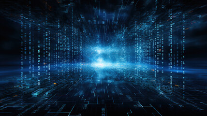 intricate digital encryption patterns and codes