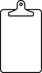 Poster - Isolated Clipboard Icon In Linear Style.