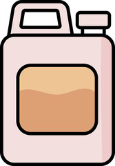 Poster - Jerrycan Icon In Pink And Orange Color.