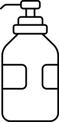 Poster - Product Pump Bottle Black Stroke Icon.