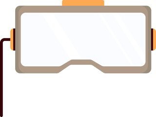 Poster - Flat Huawei VR Glasses Icon In Grey Color.