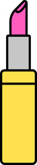 Poster - Isolated Lipstick Icon In Flat Style.